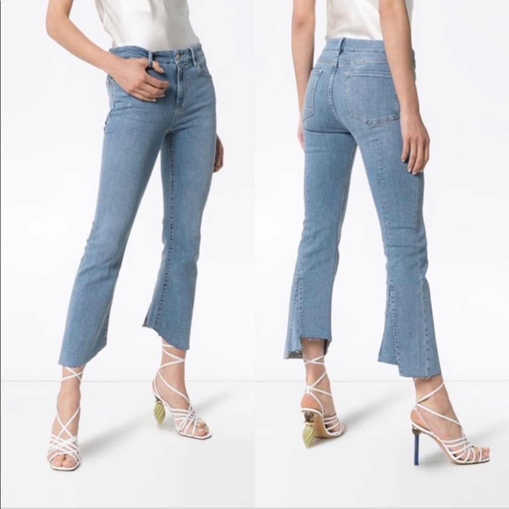 Frame Le Crop Mini Boot Back Triangle Gusset Fox. Size 29